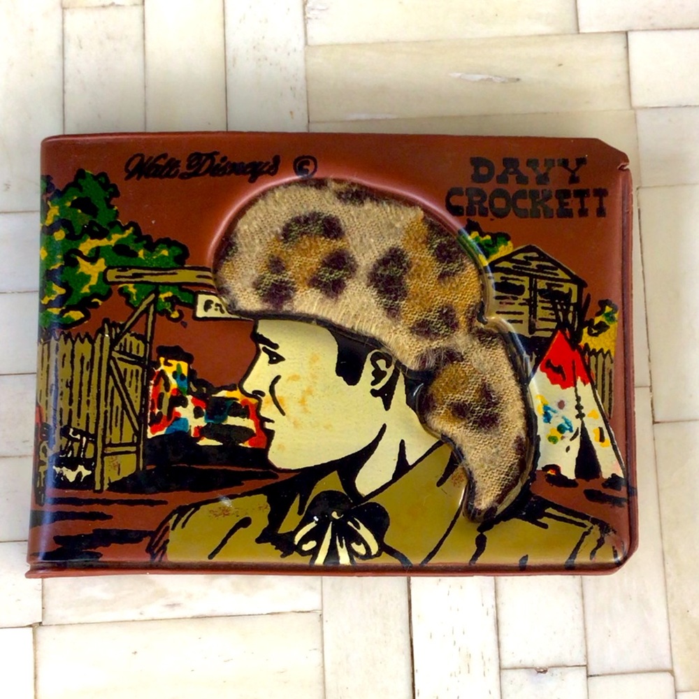 Vintage Disney Davey Crocket Wallet Collectible